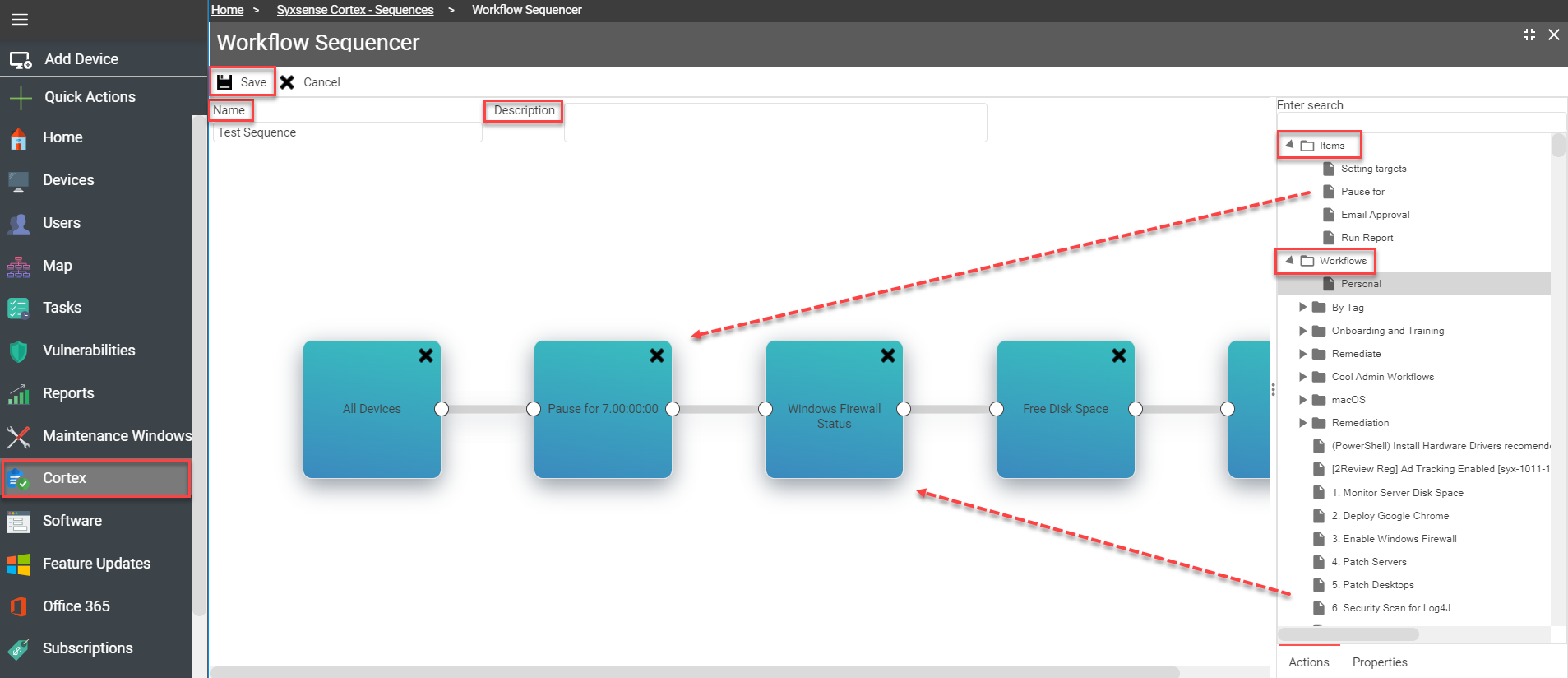Cortex Sequence Task